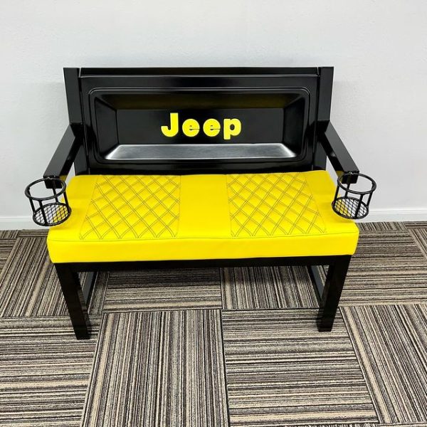 Custom Jeep Bench